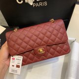 Fashion Best 2.55cm Best Quality Caviar Gold/Silver Bags