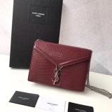 Saint Laurent AAA+ Best Quality Shoulder 377057 Black/Red Bags