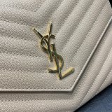 Buy Best Quality YSL Saint Laurent Monogram Clutch 617662 Quilted Grain