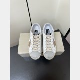 Women Super-Star with gold glitter star and ice-gray suede inserts
