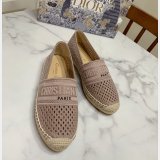 Perfect Dior Best Quality Openwork Embroidery Fisherman Shoes