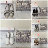 Dior Buy High Quality Monogram Embroidered Fisherman Best Quality Shoes