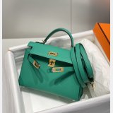 Best Quality Hermes Vert Jade Green Kelly Online Store Bag