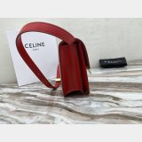 Celine Best Quality Teen Classic Box Red Bag