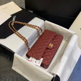Fashion Best 2.55cm Best Quality Caviar Gold/Silver Bags