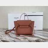 Best Quality Celine Ladies Yellow Nano Belt Bag In Laminated Calfskin