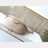 Louis Vuitton Best Quality Monogram Empreinte Bumbag M44812 Black/Cream