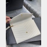 Buy Best Quality YSL Saint Laurent Monogram Clutch 617662 Quilted Grain