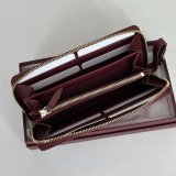 Gucci Printed GG Zip Around Wallet 854234 Red