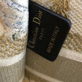 Mini Dior Book Tote Best Quality Oblique Embroidery