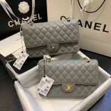 Fashion Best 2.55cm Best Quality Caviar Gold/Silver Bags