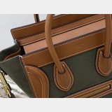 Designer Best Quality Celine Brown/Green Luggage Bags For Sale