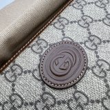 Best Quality Gucci GG Supreme Fake 673003 Zip around wallet with Interlocking G