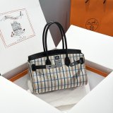 7 Star Hermes Human handmade stiching birkin 29cm Handbag