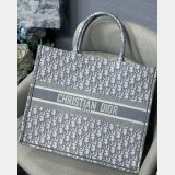 Luxury Christian Dior CD Book Tote grey Best Quality Bags