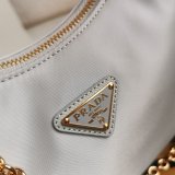 Prada Best Quality Nylon Hobo 1BH204 Knock Off Designer Bag