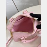 Perfect Pink M47136 Speedy Bandoulière 20 Best Quality Louis Vuitton Bag
