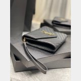 Buy Best Quality YSL Saint Laurent Monogram Clutch 617662 Quilted Grain