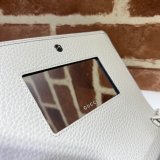 Top Luxury GG Gucci Best Quality 497985 Marmont leather mini Chain Wallets bag