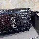 Best Quality black Saint Laurent YSL Monogram Logo Fanny Pack