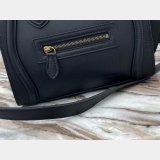 Celine Best Quality Navy blue Luggage plain calfskin portable