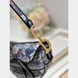Christian Dior Selling High-quality Best Quality Oblique Saddle 9012/0446 Bag