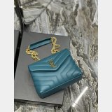High Quality Designer Loulou Best Quality Saint Laurent Handbags Green Wholesale