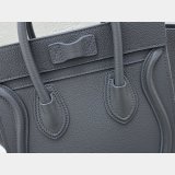 Celine Best Quality Luggage nano shopper handbag Shoulder Gray bag