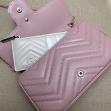 Inspired GG Marmont Crossbody Best Quality Gucci Pink 751526 Bag