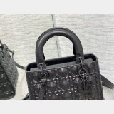 Christian Lady Dior 24cm AAA+ Best Quality Top Quality Black Bag