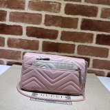 Inspired GG Marmont Crossbody Best Quality Gucci Pink 751526 Bag