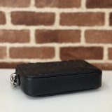Gucci Best Quality 1:1 Mirror Jumbo GG Pouch 802148 Black Handbag