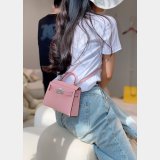 Best Quality Hermes Designer Epsom Kelly Pinks 19/25/28CM Bag Store