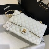 New CC 2021 Best Quality Quilted Caviar Leather Caviar CF1112 25CM Bags