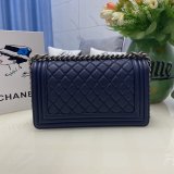 Best Quality CC Le Boy Flap Bag caviar leather 25CM