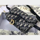 Best Dior Oblique Saddle Belt Best Quality Bag Blue