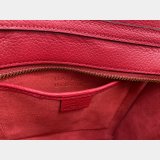 Celine Best Quality Red Luggage Nano Shopper 168243 Women's Leather
