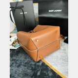 Le 37 In Shiny Leather Hobo Buckets 742828 Best Quality Saint Laurent Bag
