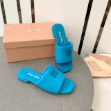 Perfect MiuMiu Bread Slippers Summer Best Quality Sandals