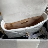 CC Best Quality 26CM Goatskin Gold-Tone Silver-Tone & Ruthenium