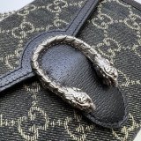 7 Star Gucci Best Quality 401231 Leather Dionysus Mini Chain Black Bag