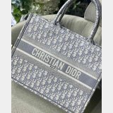 Luxury Christian Dior CD Book Tote grey Best Quality Bags