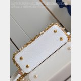Best Quality 1:1 Mirror Louis Vuitton Capucines M48865 White Bags