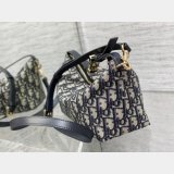 Dior Oblique Jacquard Best Quality 3103 Diortravel Nomad Pouch Blue