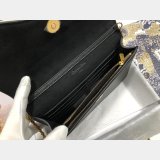 Saddle Woc 22CM Black Best Quality Dior Oblique Jacquard