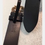 Gucci Best Quality Leather belt with tiger buckle black
