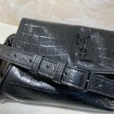 Saint Laurent Best Quality Narrow Tie Lamé Silk 577124 Woven Square
