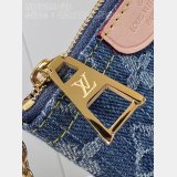 Designer Key Pouch Monogram Denim M82961 Best Quality Louis Vuitton Bag