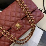 Fashion Best 2.55cm Best Quality Caviar Gold/Silver Bags