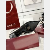 Women's slingback pump with crystal Horsebit